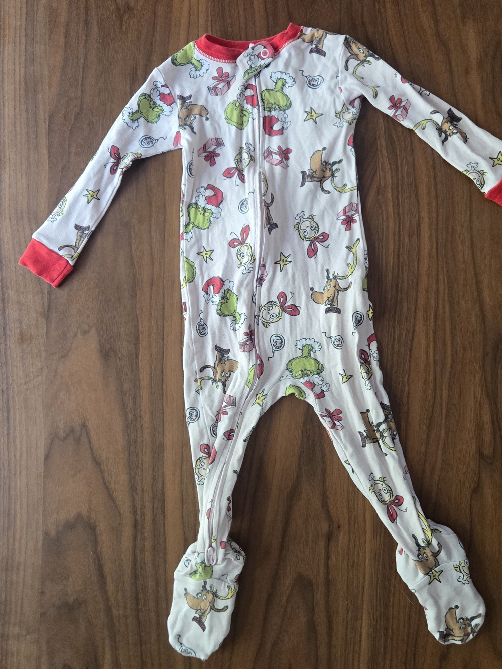 Carter's Dr Seuss The Grinch Christmas Footie Pajamas Sleeper 18m